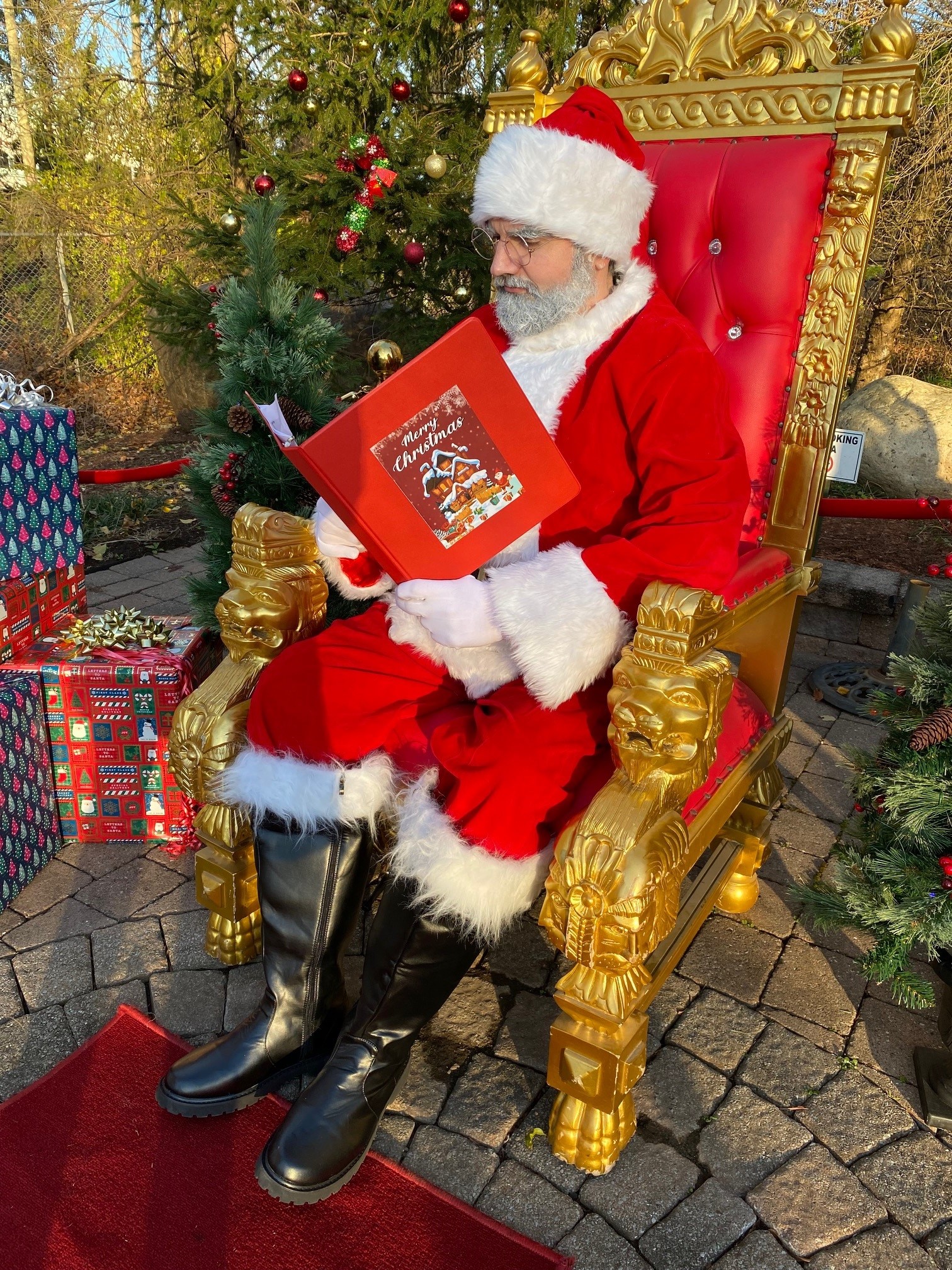 Santa Reading